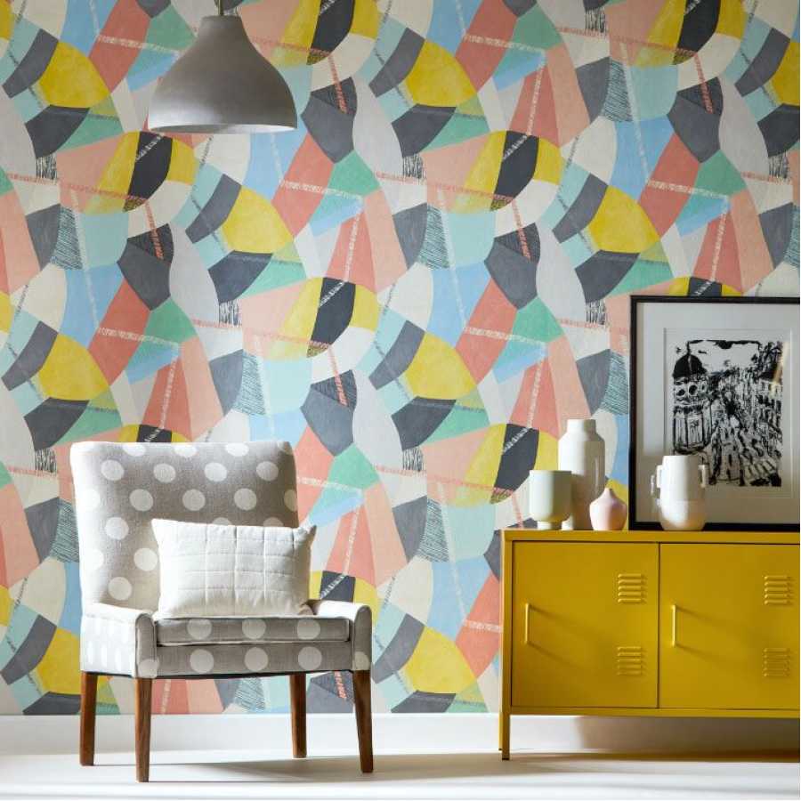 Ohpopsi Grafik Abstract Geo GRA50105W Wallpaper - Jade Riot