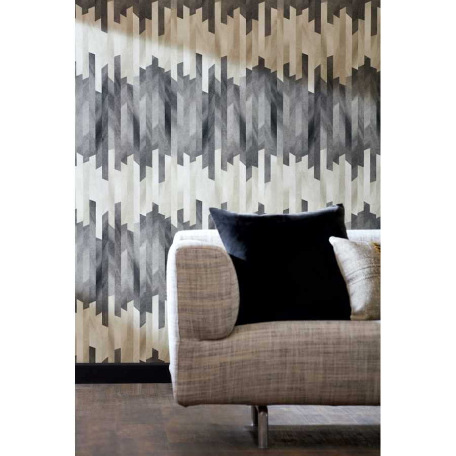 Ohpopsi Grafik Strata GRA50113W Wallpaper - Obsidian