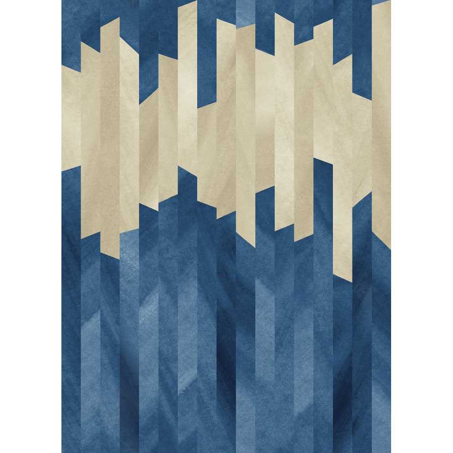 Ohpopsi Grafik Strata GRA50116W Wallpaper - Indigo