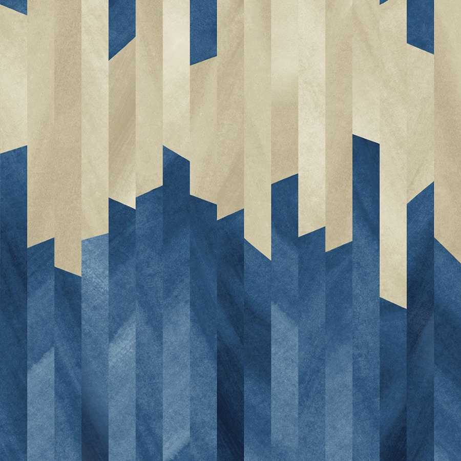 Ohpopsi Grafik Strata GRA50116W Wallpaper - Indigo