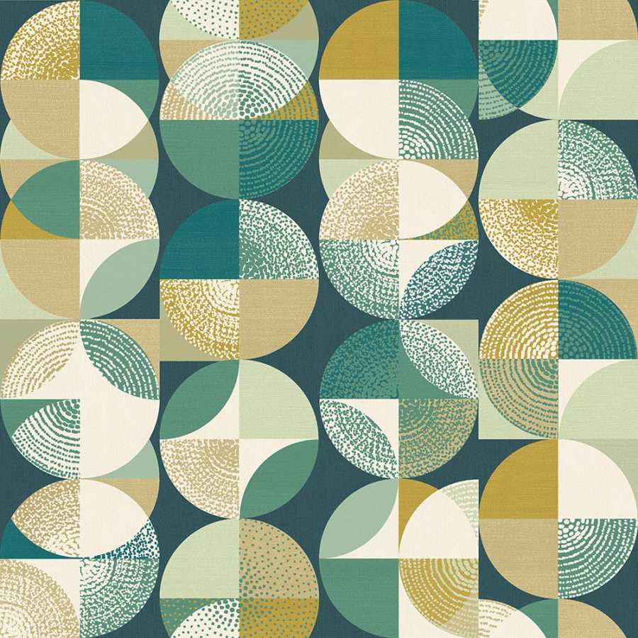 Ohpopsi Grafik Orb GRA50130W Wallpaper - Spruce