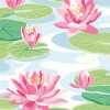 Ohpopsi Ichika Waterlily IKA50101W Wallpaper - Sky & Rose