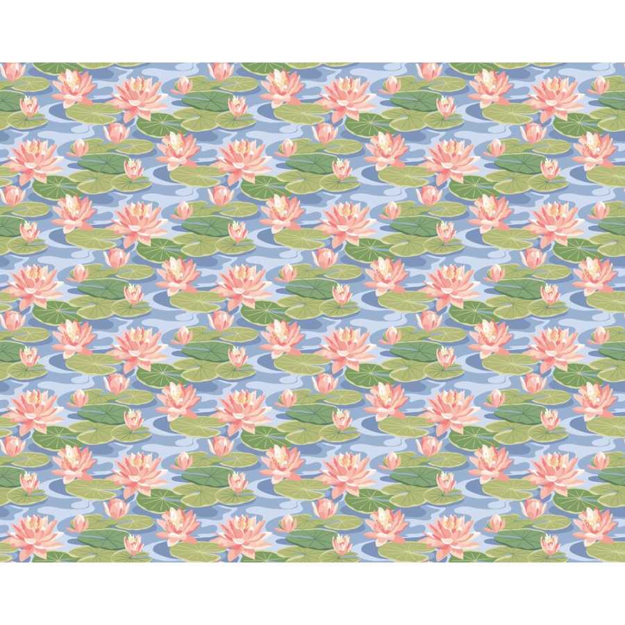 Ohpopsi Ichika Waterlily IKA50103W Wallpaper - Cornflower