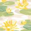 Ohpopsi Ichika Waterlily IKA50106W Wallpaper - Linen & Amber