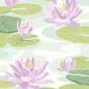 Ohpopsi Ichika Waterlily IKA50107W Wallpaper - Powder Blue & Lilac