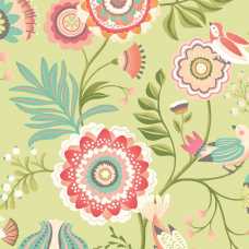 Ohpopsi Ichika Trail IKA50108W Wallpaper - Coral & Apple