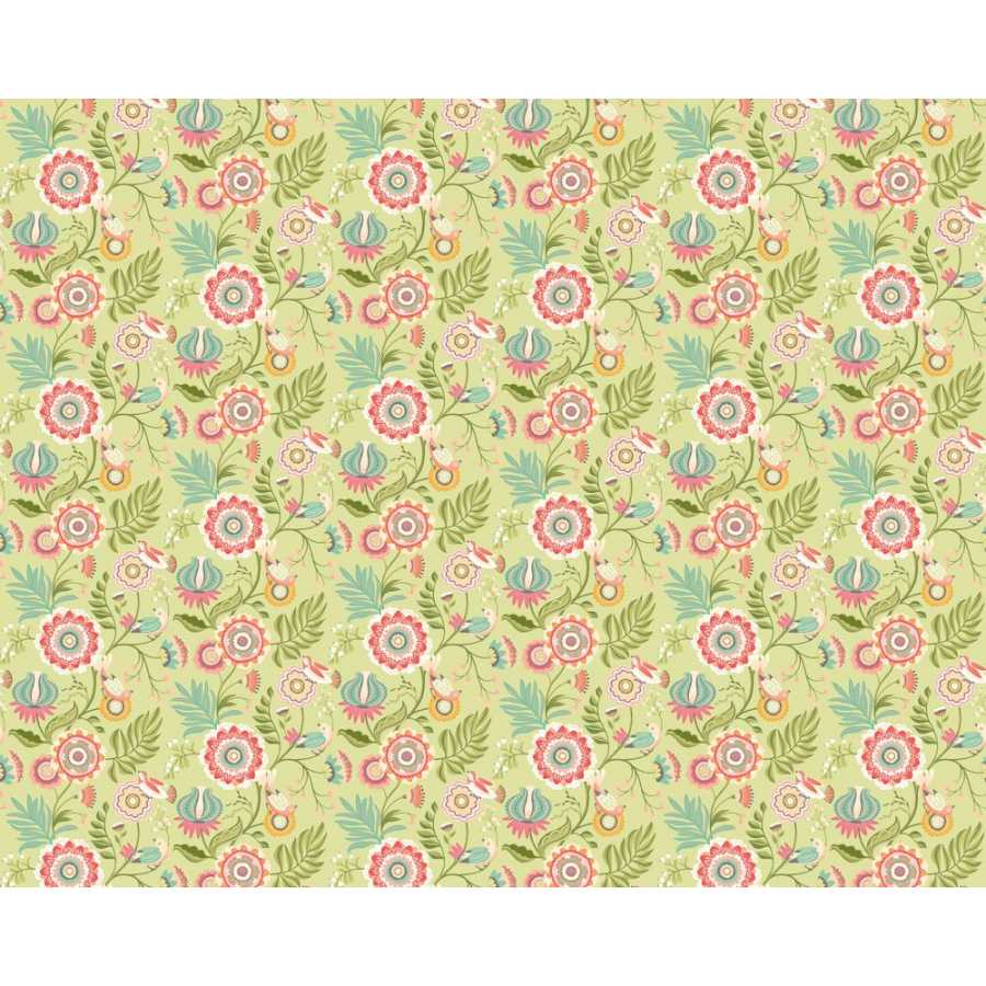 Ohpopsi Ichika Trail IKA50108W Wallpaper - Coral & Apple