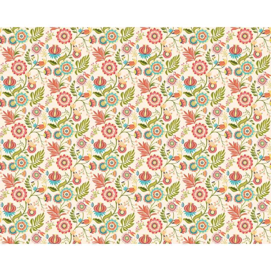 Ohpopsi Ichika Trail IKA50113W Wallpaper - Coral & Linen