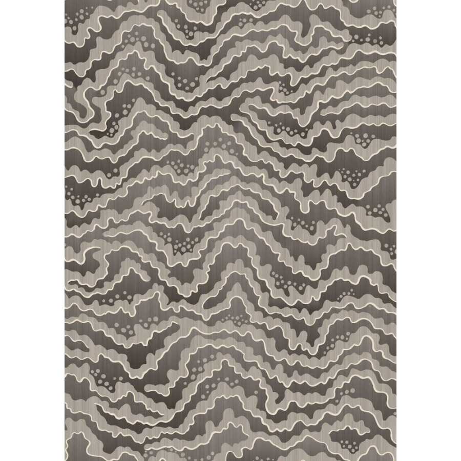 Ohpopsi Ichika Contour IKA50115W Wallpaper - Charcoal