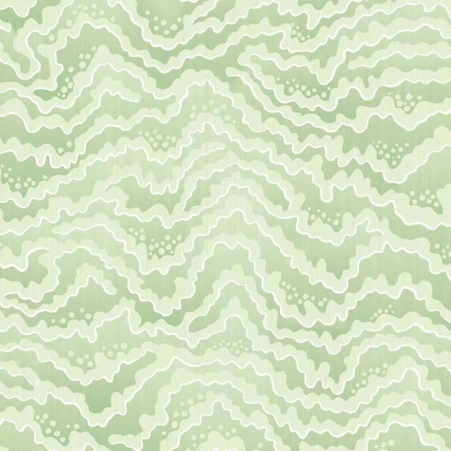 Ohpopsi Ichika Contour IKA50116W Wallpaper - Pistachio