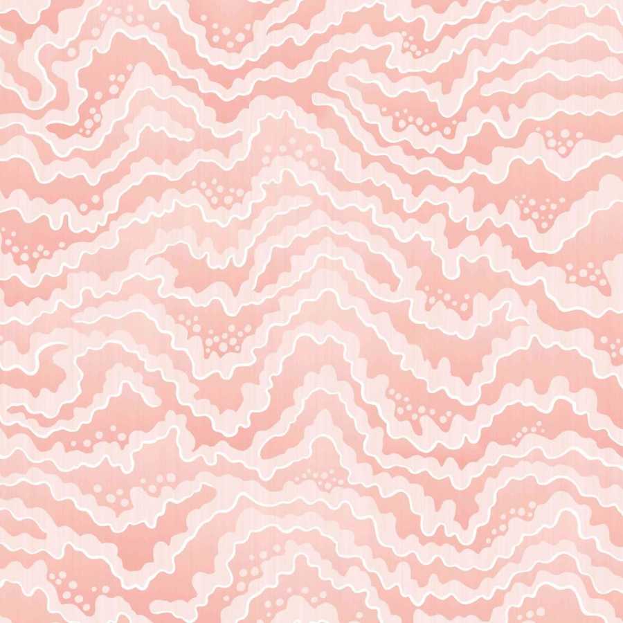 Ohpopsi Ichika Contour IKA50117W Wallpaper - Blush