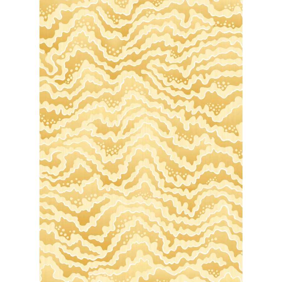 Ohpopsi Ichika Contour IKA50121W Wallpaper - Mustard