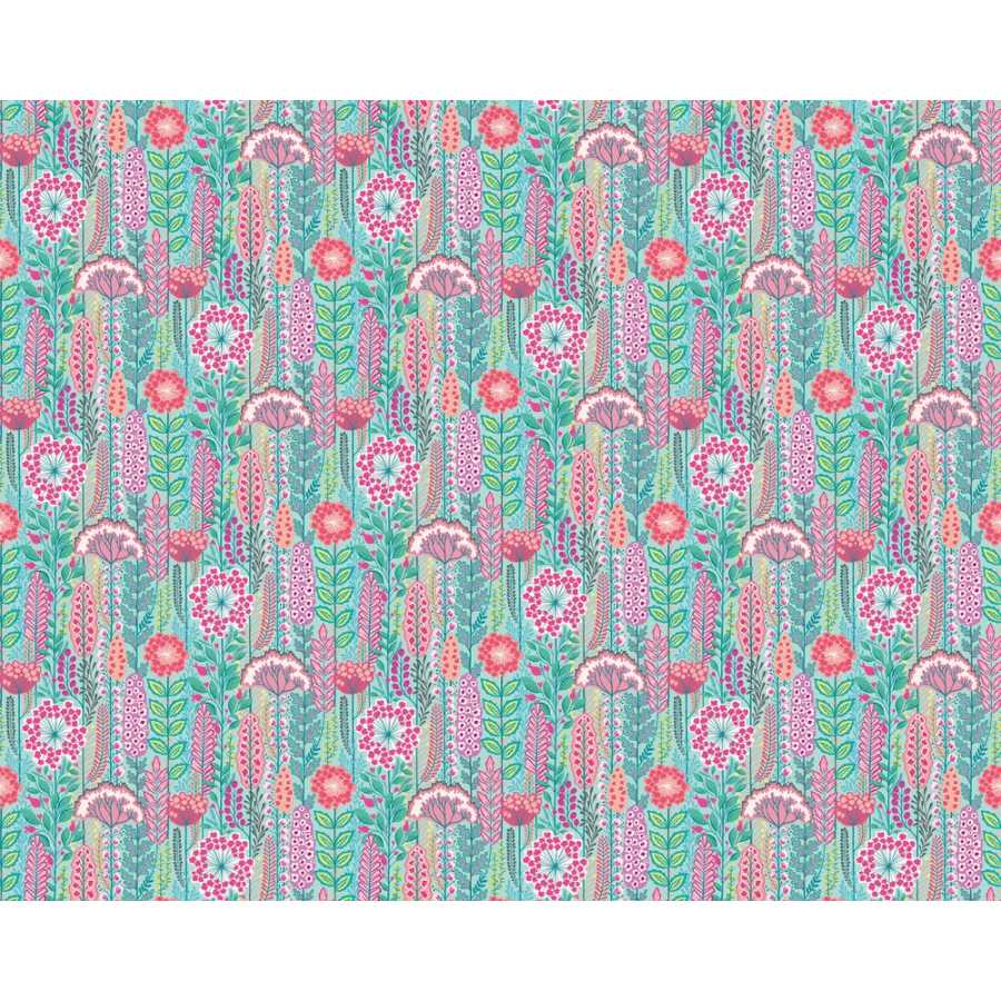 Ohpopsi Ichika Seedheads IKA50129W Wallpaper - Raspberry Sky