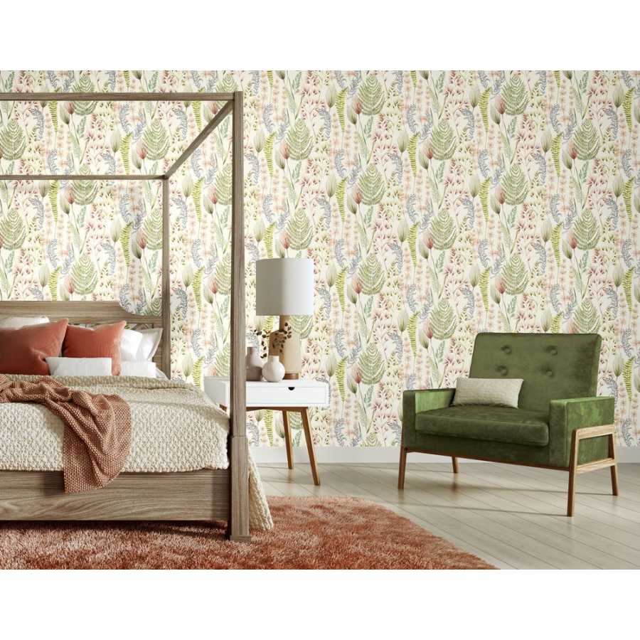 Ohpopsi Jardin Summer Ferns JRD50103W Wallpaper - Terracotta