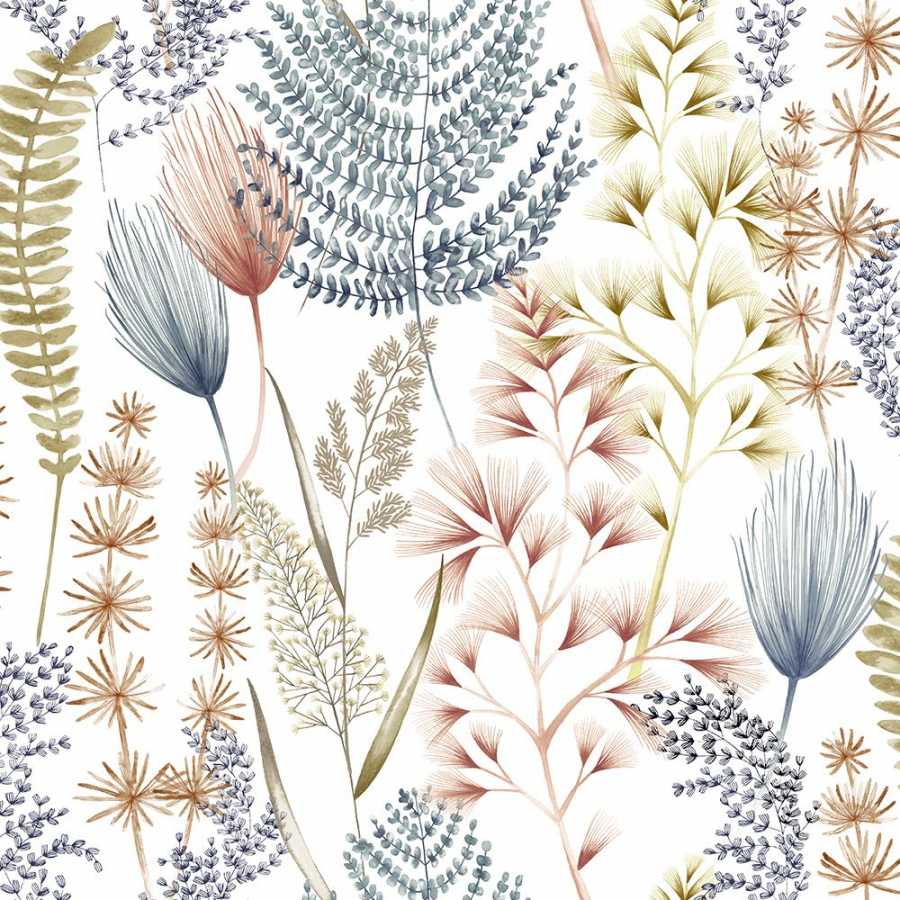 Ohpopsi Jardin Summer Ferns JRD50104W Wallpaper - Denim