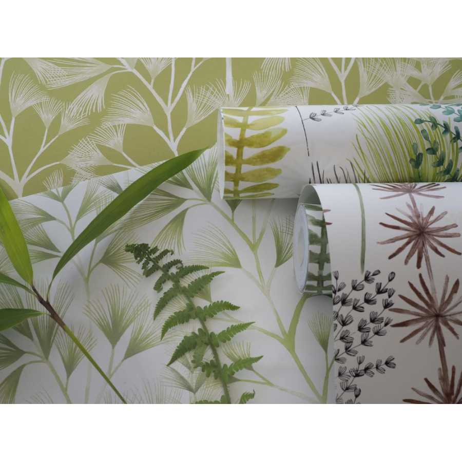 Ohpopsi Jardin Arabella JRD50120W Wallpaper - Green Cream