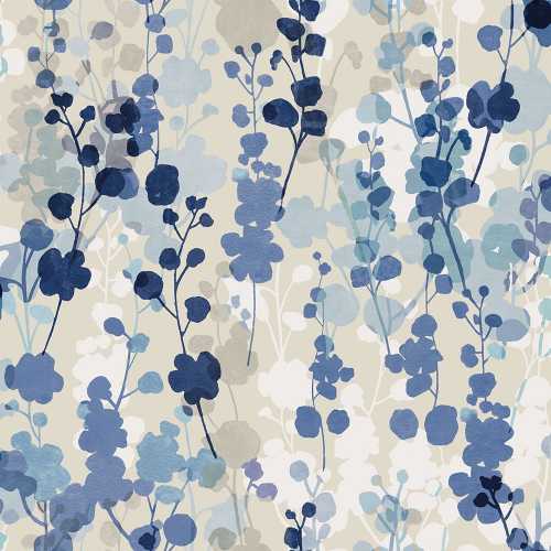 Ohpopsi Jardin Blossom JRD50124W Wallpaper - Blue Natural