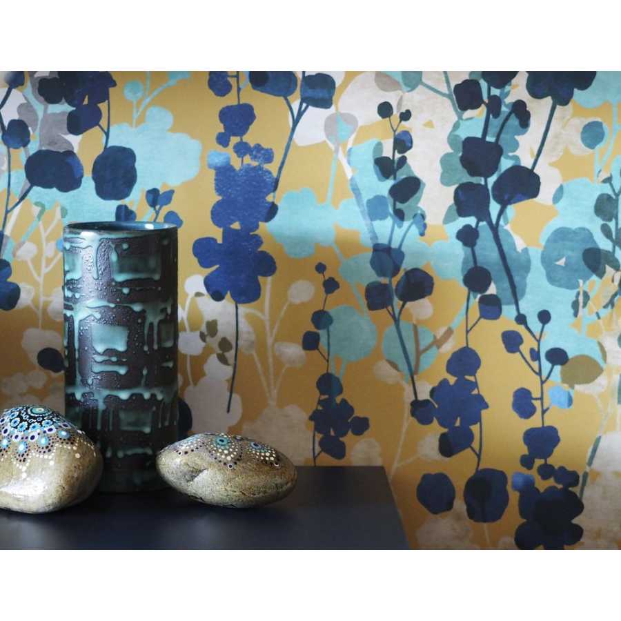 Ohpopsi Jardin Blossom JRD50126W Wallpaper - Royal Mustard