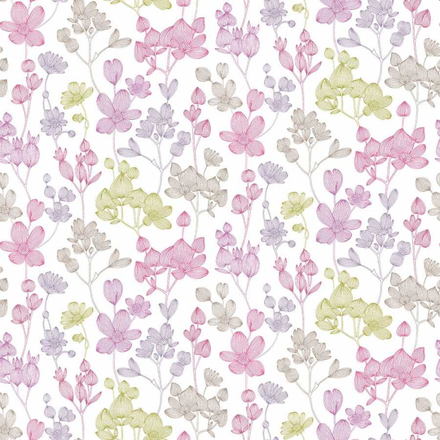 Ohpopsi Jardin Kalina JRD50136W Wallpaper - Pretty Pink