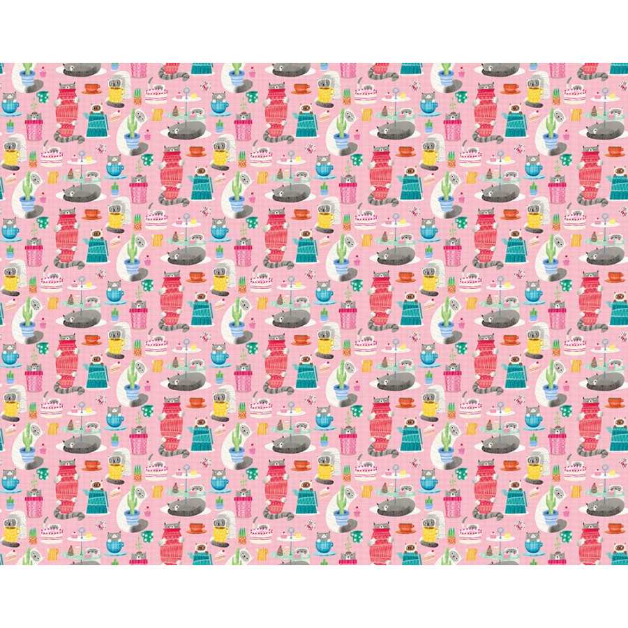 Ohpopsi When I Grow Up Kitten Kaboodle WGU50109W Wallpaper - Bubblegum