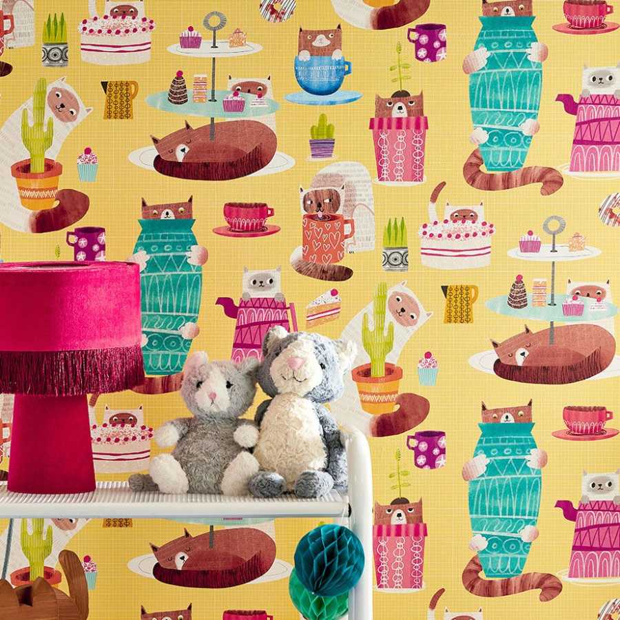 Ohpopsi When I Grow Up Kitten Kaboodle WGU50113W Wallpaper - Dandelion