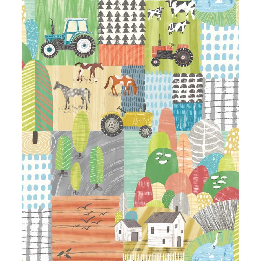 Ohpopsi When I Grow Up Down On The Farm WGU50121W Wallpaper - Sherbet Pastel