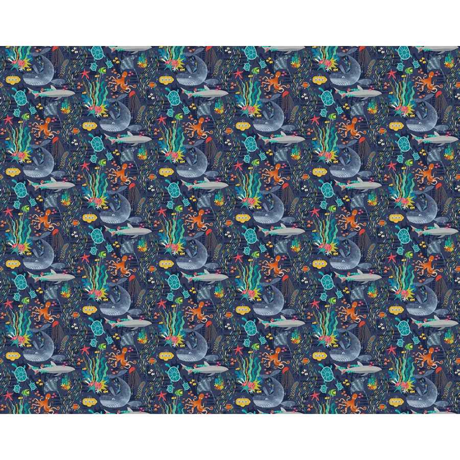 Ohpopsi When I Grow Up Beneath The Waves WGU50130W Wallpaper - Prussian