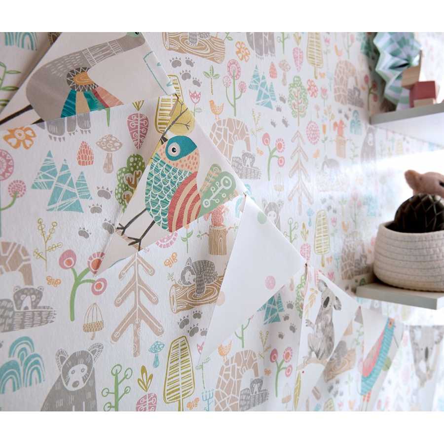 Ohpopsi When I Grow Up Honeywood Bears WGU50148W Wallpaper - Sherbet