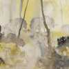 Ohpopsi Seasons Forest WND50111M Mural Wallpaper - Sandstone & Lemon