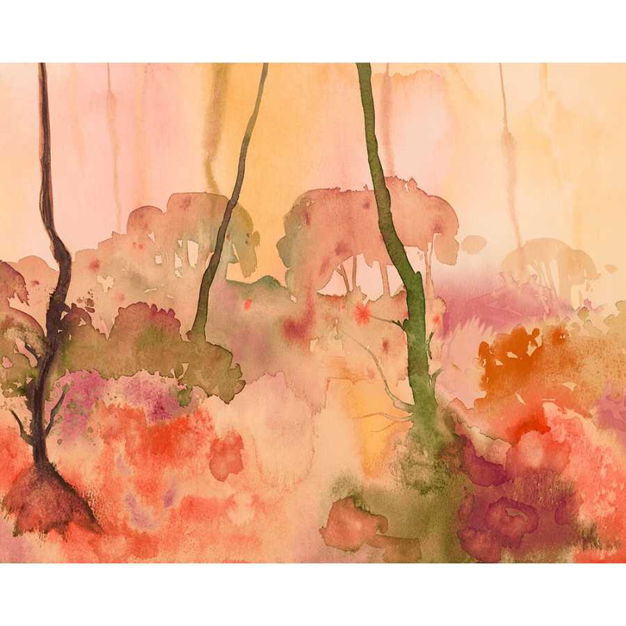 Ohpopsi Seasons Forest WND50115M Mural Wallpaper - Paprika
