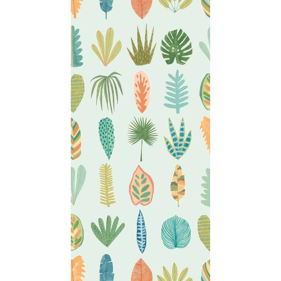 Ohpopsi Glasshouse Leaf Boogie GHS50103W Wallpaper - Duckegg Twist