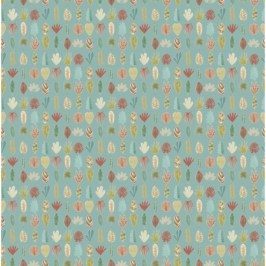 Ohpopsi Glasshouse Leaf Boogie GHS50104W Wallpaper - Seafoam