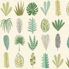 Ohpopsi Glasshouse Leaf Boogie GHS50105W Wallpaper - Forest