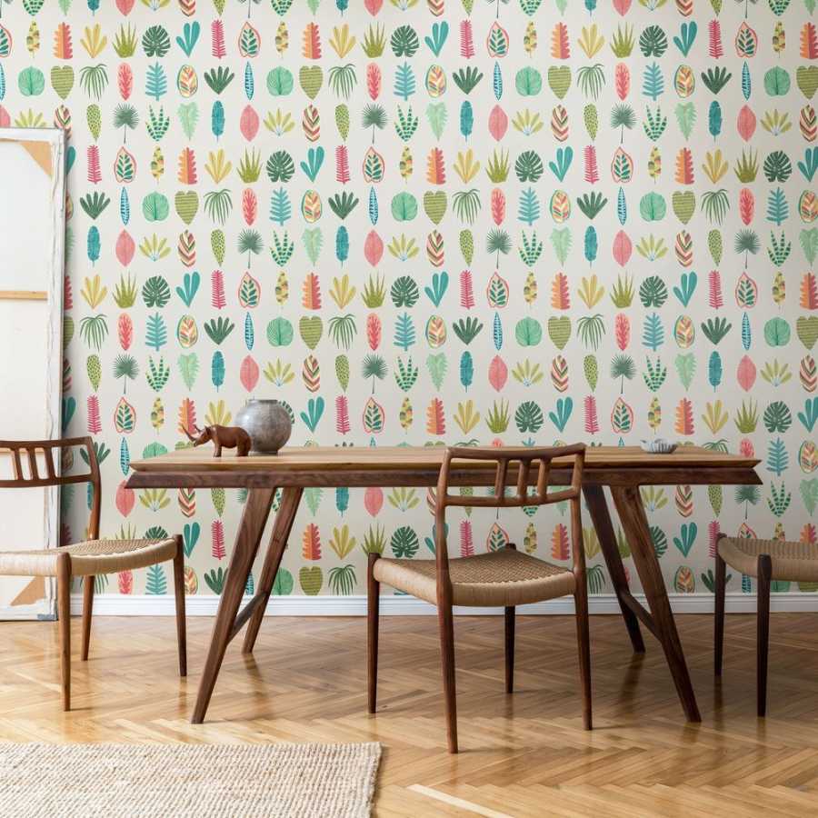 Ohpopsi Glasshouse Leaf Boogie GHS50108W Wallpaper - Tropical Mix