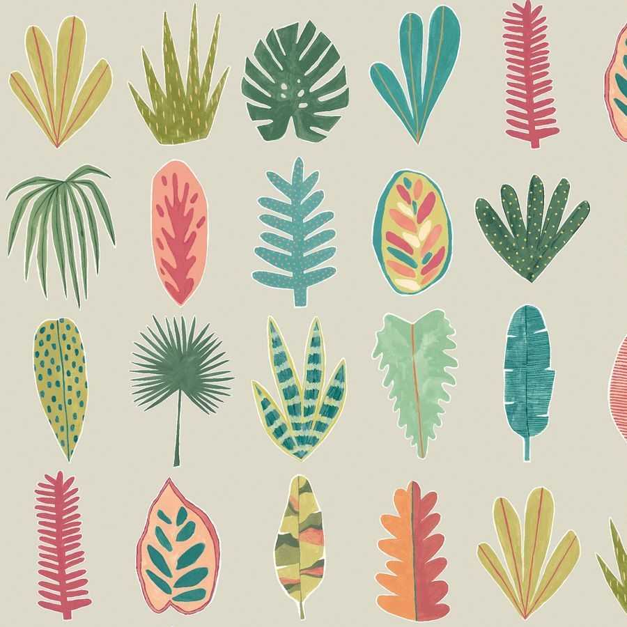 Ohpopsi Glasshouse Leaf Boogie GHS50108W Wallpaper - Tropical Mix