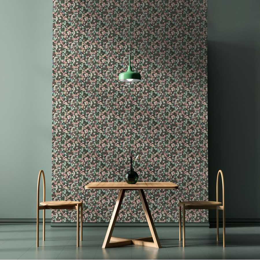 Ohpopsi Glasshouse Flora Ditsy GHS50110W Wallpaper - Midnight