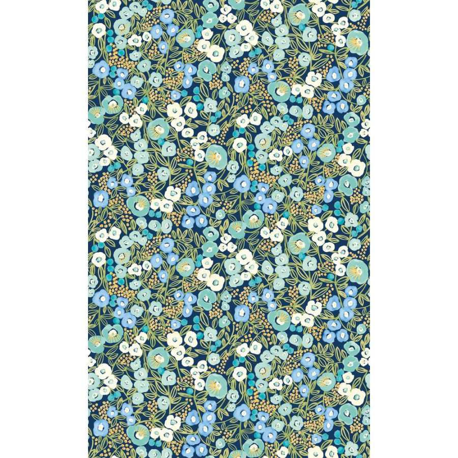 Ohpopsi Glasshouse Flora Ditsy GHS50111W Wallpaper - Cerulean