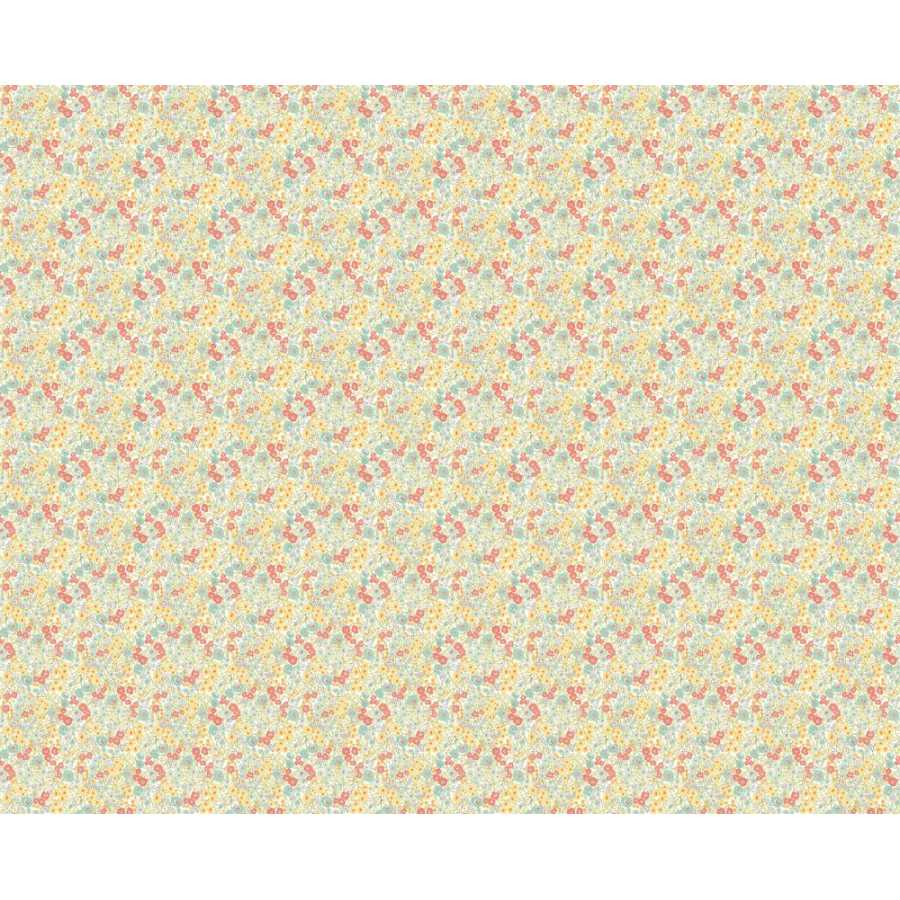 Ohpopsi Glasshouse Flora Ditsy GHS50115W Wallpaper - Coral & Sky