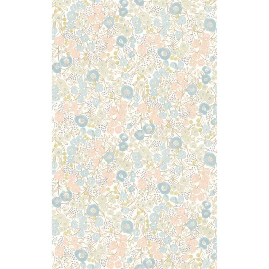 Ohpopsi Glasshouse Flora Ditsy GHS50117W Wallpaper - Silver