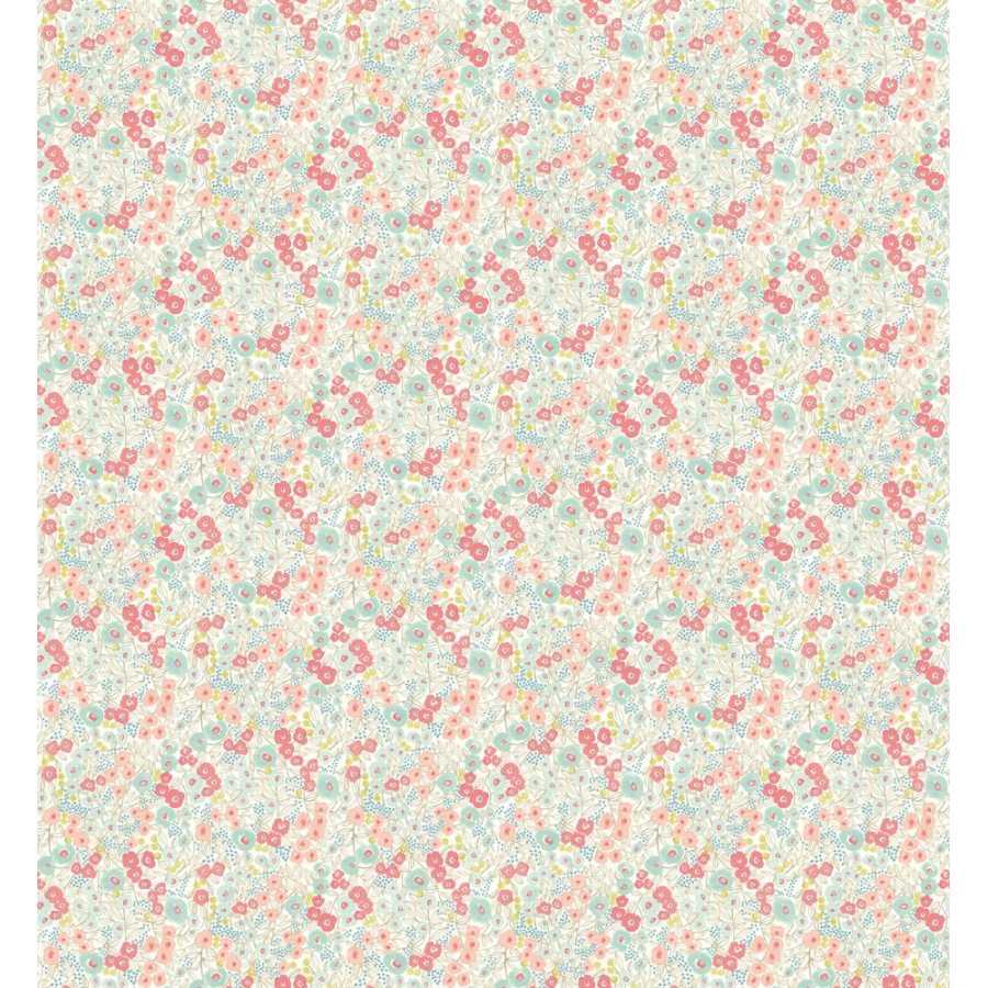 Ohpopsi Glasshouse Flora GHS50118W Wallpaper - Coral & Sky