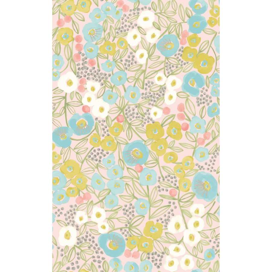 Ohpopsi Glasshouse Flora GHS50120W Wallpaper - Blush & Lime