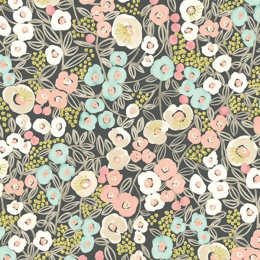 Ohpopsi Glasshouse Flora GHS50121W Wallpaper - Midnight Blush