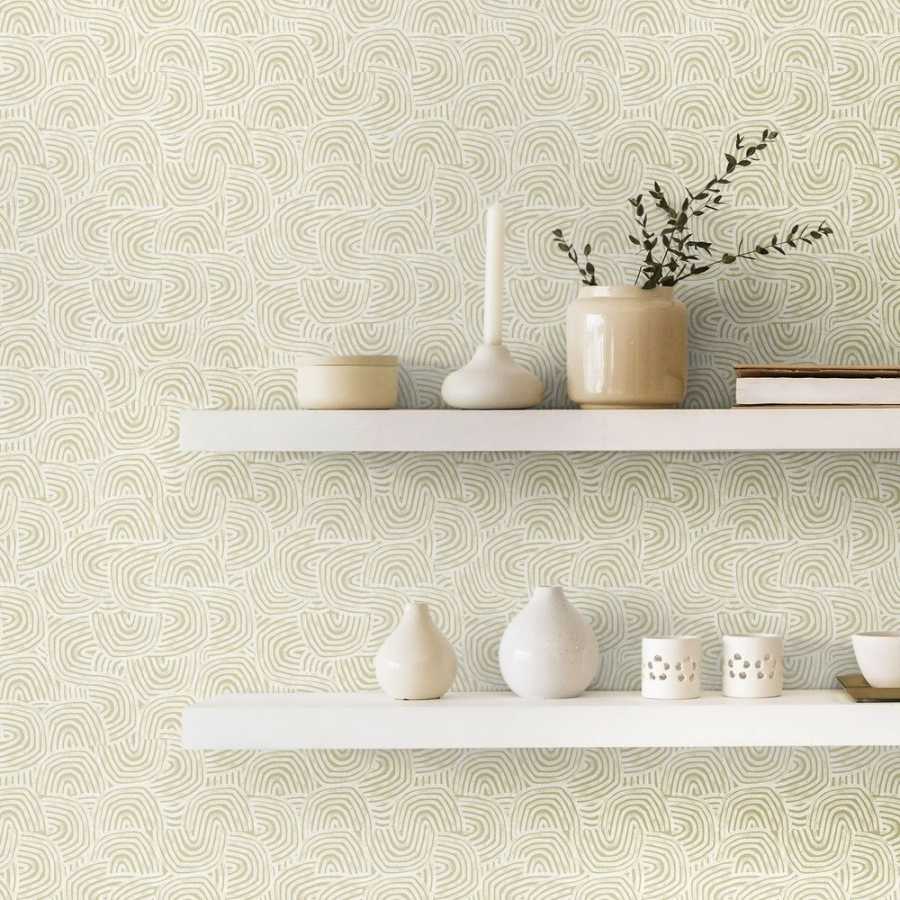 Ohpopsi Glasshouse Venation Mini GHS50126W Wallpaper - Sage