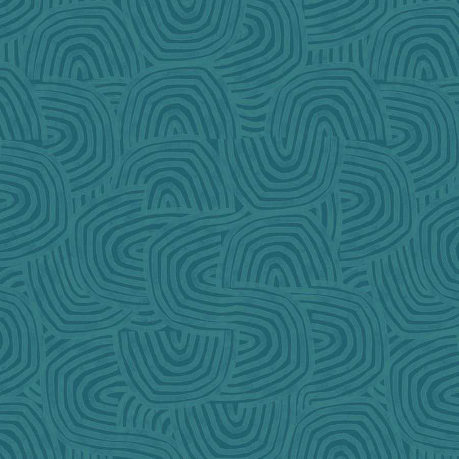 Ohpopsi Glasshouse Venation GHS50127W Wallpaper - Teal