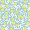 Ohpopsi Glasshouse Tiny Tulip GHS50135W Wallpaper - Lime & Sky