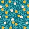 Ohpopsi Glasshouse Tiny Tulip GHS50136W Wallpaper - Azure