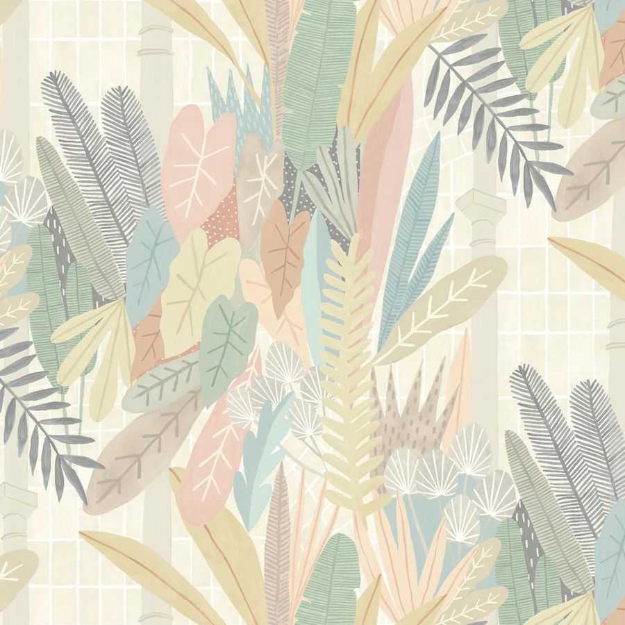 Ohpopsi Glasshouse GHS50149W Wallpaper - Blush & Apricot