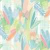 Ohpopsi Glasshouse GHS50150W Wallpaper - Coral & Mint