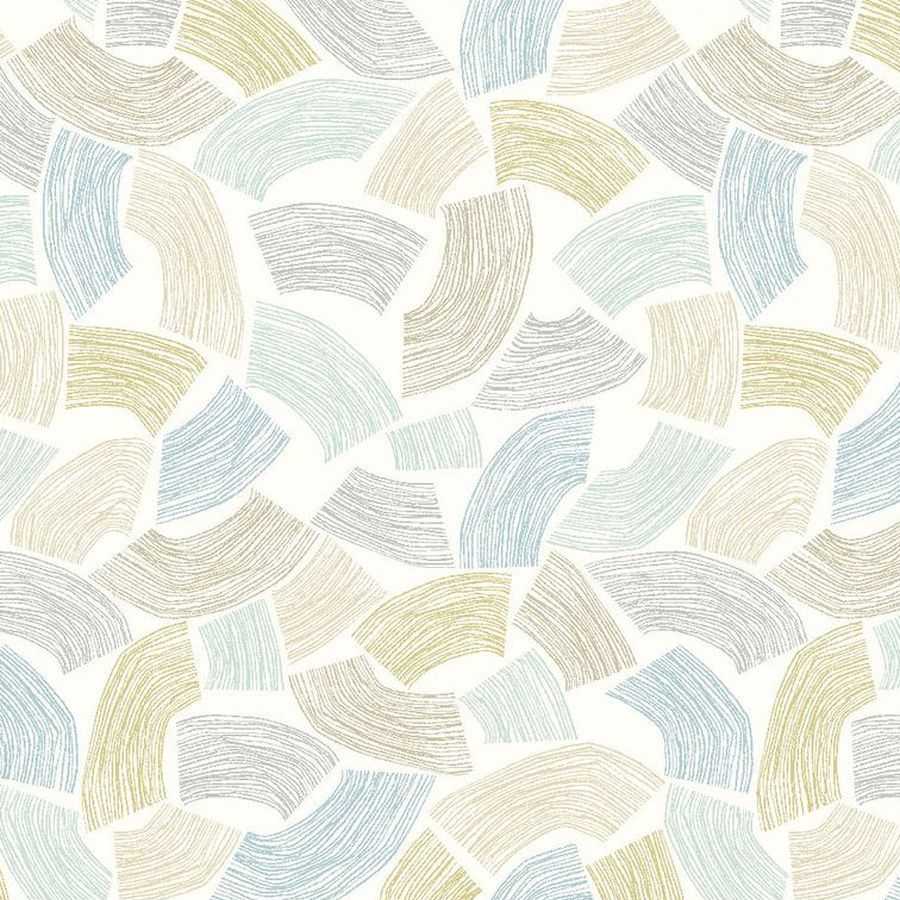 Ohpopsi Glasshouse Elements GHS50156W Wallpaper - Duckegg & Linen