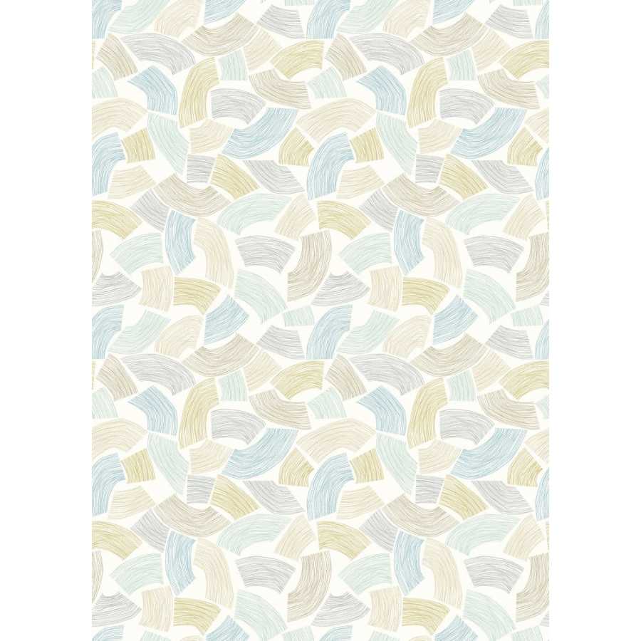 Ohpopsi Glasshouse Elements GHS50156W Wallpaper - Duckegg & Linen